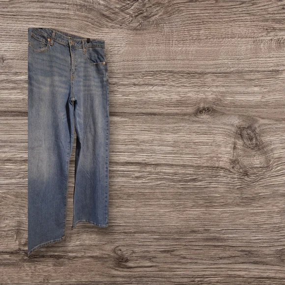 Wild Fable Blue Flare Wide Leg Denim Size 12 - Picture 3 of 8